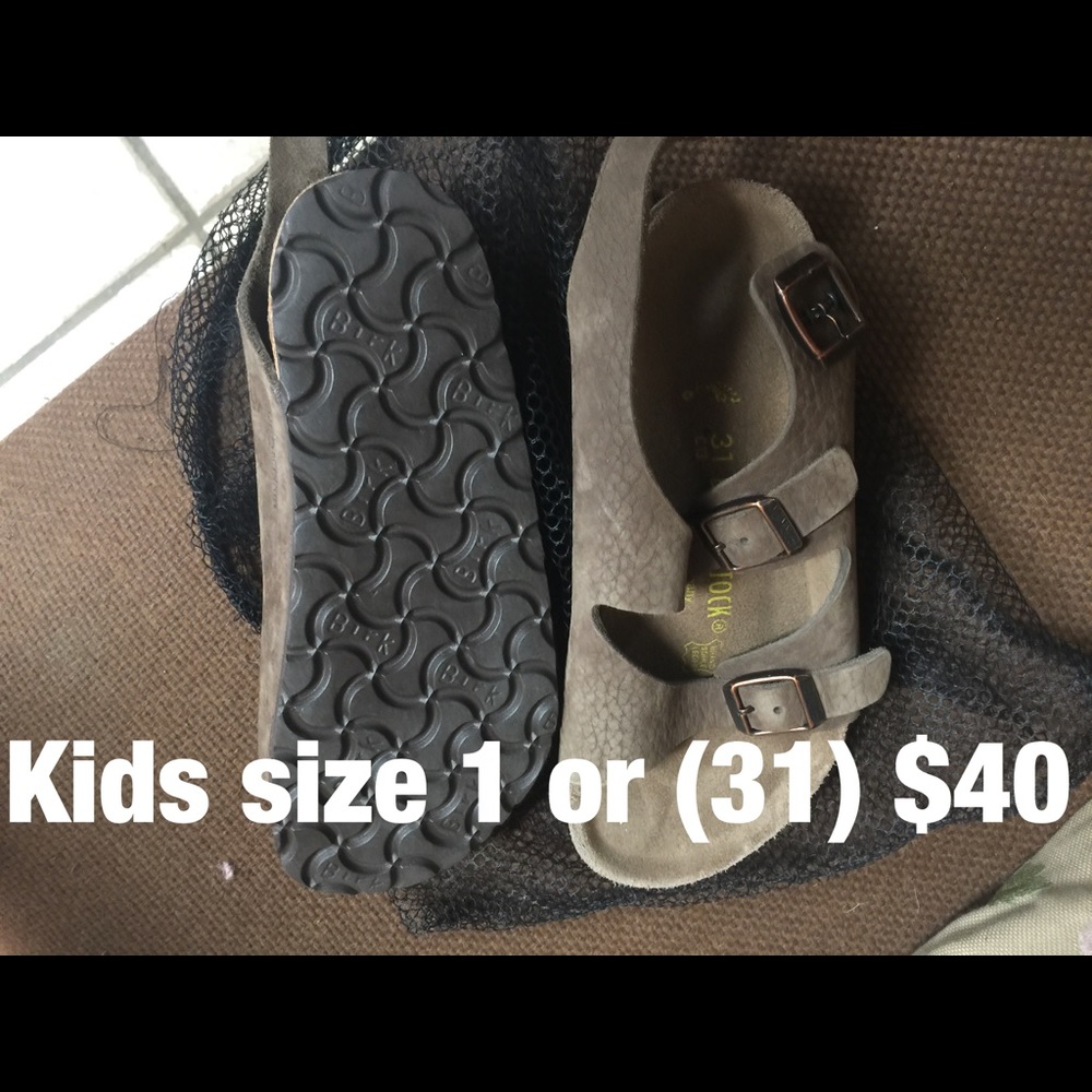 Kids Birk's barely worn size 31